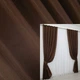Комплект готовых штор VR-Textil Атлас Монорей № 798ш Коричневый 100х270 см 2 шт (31-202) - изображение 1