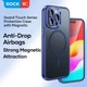 Чехол для iPhone 15 Pro Max c Magsafe Rock Guard Touch Series матовый с закрытой камерой Blue - изображение 3