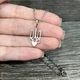 Кулон на цепочке "Герб Украины Тризуб" ювелирная сталь Xuping Jewelry серебристая упакован в коробочку (16217) - изображение 4