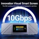 Кишеня для SSD JEYI i9X Visual Smart M.2 із сенсорним екраном та RGB, USB 3.2 Gen 2, 10 Гбіт/с, 2280 NVMe/PCIe, NGFF/SATA Gray - зображення 3