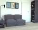 Диван-крісло модульний Tobi Sho Вальде велюр Florida Grey нерозкладний, 1600х1100х700 мм - зображення 2