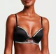 Бюстгальтер со стразами Victoria's Secret VERY SEXY SHINE CRADLE PUSH-UP BRA BLACK 32B (70B) Черный - изображение 1
