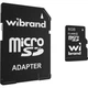 Карта памяти microSDHC, 8Gb, Class 4, Wibrand, sd адаптер (wicdc4/8gb-a) - изображение 1