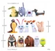 Набір фігурок Таємне життя домашних тварин The Secret Life of Pets 14 шт іграшки 2,7-4,9 см - зображення 4