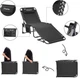Раскладушка KingCamp Folding Chaise Lounge Chairs Black (KC2419_BLACK) - изображение 2