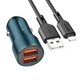 Авто Зарядное Устройство Borofone BZ19 Wisdom Lightning 2.4A Цвет Черный - изображение 4