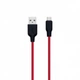 USB Hoco X21 Silicone Type-C Цвет Чёрно-Красный - изображение 1