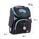 Рюкзак GoPack каркасный Lovely Macarons GO24-5001S-3 34x26x13 черный - изображение 2