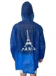Дощовик Paris Blue — Стильний вологозахисний плащ із капюшоном, 5000 мм H2O (Розмір L) - зображення 3