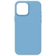 Силиконовый чехол для Apple iPhone 15 Pro Max, ICON2 Case, Голубой, противоударный, панель, защита всего корпуса, матовая поверхность Soft Touch, выступает над дисплеем, совместим с защитными стеклами и пленками, с микрофиброй - изображение 1