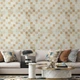 Панель стеновая самоклеющая декоративная 3D Sticker Wall 700х700х4мм мозаика бежевая (D) SW-00002011 - изображение 4