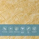 Панель стеновая 3D 700х770х2мм (062-2) мрамор бежевый (D) Sticker Wall SW-00001911 - изображение 4