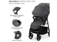 Прогулочная коляска Trig 3 Granite, Kinderkraft (grey), 00-00305271 - изображение 2