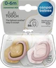 Пустышка силиконовая симметричная Canpol babies Gold 0-6 месяцев 2 шт (22/664_pin) - изображение 1