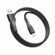 USB-кабель Ridea RC-SI35 Silicone Pro Micro-USB 3A 1м, Black - изображение 1