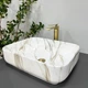Умивальник накладний VBI Palermo 500x400x140мм прямокутний мармур VBI-012302 - зображення 3