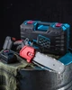 Аккумуляторная цепная пила M-9020 2 аккумулятора, 12» 1200Вт 48В розово черный - изображение 7