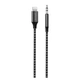 Аудіо-кабель AUX Proove SoundMesh Lightning / 3.5 мм / 1м gray (ACSM00004801) - зображення 1