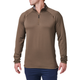 Термореглан 5.11 Tactical Stratos 1/4 Zip S Major Brown - зображення 1