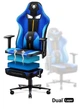 Комп'ютерне крісло для геймера Diablo Chairs X-Player 2.0 Normal Size Black/Blue - зображення 2