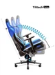 Комп'ютерне крісло для геймера Diablo Chairs X-Player 2.0 Normal Size Black/Blue - зображення 4