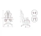 Комп'ютерне крісло для геймера Diablo Chairs X-One 2.0 Normal Size (White-Red) - зображення 9