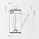 Френч пресс 450 ml. MHW-3Bomber Gimme French Press Белый - изображение 3