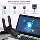 Двохдіапазонний USB Wi-Fi 6 адаптер FENVI AX1800 Mbps Dual Band 2.4GHz/5GHz з двома антенами - зображення 7