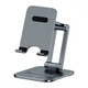 Подставка для телефона Baseus Desktop Biaxial Foldable Metal Stand gray - изображение 3