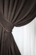 Комплект готовых штор VR-Textil Микровелюр SPARTA № 1096ш Венге 100х290 см 2 шт (31-406) - изображение 4