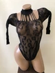 Сексуальная леопардовая боди-сетка эротическое белье Sexy One size черный (5-40) - изображение 4