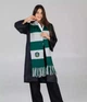 Шарф факультета Слизерин Slytherin из Гарри Поттера с бахромой Серый с зелёным 200х20 см (90007) - изображение 7