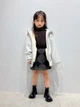 Детские теплые шорты-юбка для девочки Uniqlo 70025657 134 см Черные (1159805013) - изображение 5
