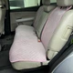 Накидки на крісла автомобіля з алькантари Lux ПАЙКА Квадратний ромб Ніжно-рожеві Преміум Повний комплект - зображення 5