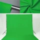 Фотофон со стойкой-держателем Massa для студийной съемки тканевый матовый хромакей со швом по центру 260 х 300 см Зеленый - изображение 2