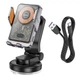 Тримач Hoco Transparent Discovery Edition wireless fast charging car holder 4.5-7" HW8 15W - зображення 6