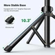 Штатив UGREEN LP680 Selfie Stick Tripod with Bluetooth Remote Black (15609) - зображення 3