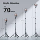 Штатив UGREEN LP680 Selfie Stick Tripod with Bluetooth Remote Black (15609) - зображення 4
