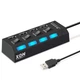 Док-станция XON SmartHub Switch 4хUSB2.0 Черный (UHASP040042B 5016) - изображение 1