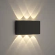 Фасадный настенный светильник LUMINARIA LINZA SIX 6W R170 3000K BLACK 220V IP54 (уличный) - изображение 3