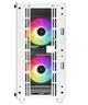 Корпус Deepcool cc360 argb, White, без бп, Mini Tower, Micro atx/Mini itx, макс. cpu - 165 мм / gpu - 320 мм, 1xUSB 3.0 / 1xUSB 2.0, 3x120 мм argb, бічна панель із загартованого скла (r-cc360-whapm3-g-1) - зображення 4