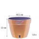 Горшок с автополивом Santino ASTI 1,4 л золотой-черный (AST14GLD/BL) - изображение 2