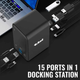 Докинг станция 15 в 1 USB Hub Macbook Type-C 4К 2xHDMI 1xDisplay Port - изображение 4