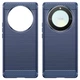 Чохол Lenuo Carbon Fiber для Honor Magic5 Lite Navy Blue - изображение 2