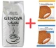 Набор Кофе в зернах GENOVA Arabika 100% 1 кг + Вафли Saleks 2 шт (2574820000048) - изображение 1