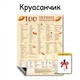Магніт 100 перших продуктів планер прикорму схема годування блв пюре алергени перші продукти малюка на прикорм з 6 місяців дизайн круасанчик 30 х 40 см + маркер - зображення 1