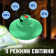 Акумуляторний LED світильник підвісний Andowl Q-D009X1 10W прожектор вологозахисний кемпінговий з акумулятором (Зелений) - зображення 3