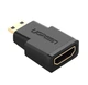 Адаптер UGREEN Mini HDMI Male to HDMI Female Adapter (Black)(UGR-20101) (UGR-20101) - изображение 1