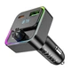 АЗП з FM-модулятором HOCO E81 Fantasy PD30W+QC3.0 car BT FM transmitter Black (6942007612296) - изображение 4