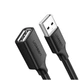 Кабель UGREEN US103 USB 2.0 A Male to A Female Cable 3m (Black)(UGR-10317) (UGR-10317) - изображение 1